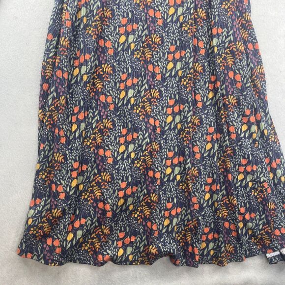 LuLaRoe Sarah Cardigan Open Front Long Duster Blue Yellow Orange Floral Small - Picture 5 of 11
